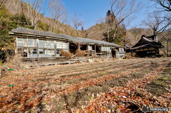 Wide angle of the abandoned Tenshin School