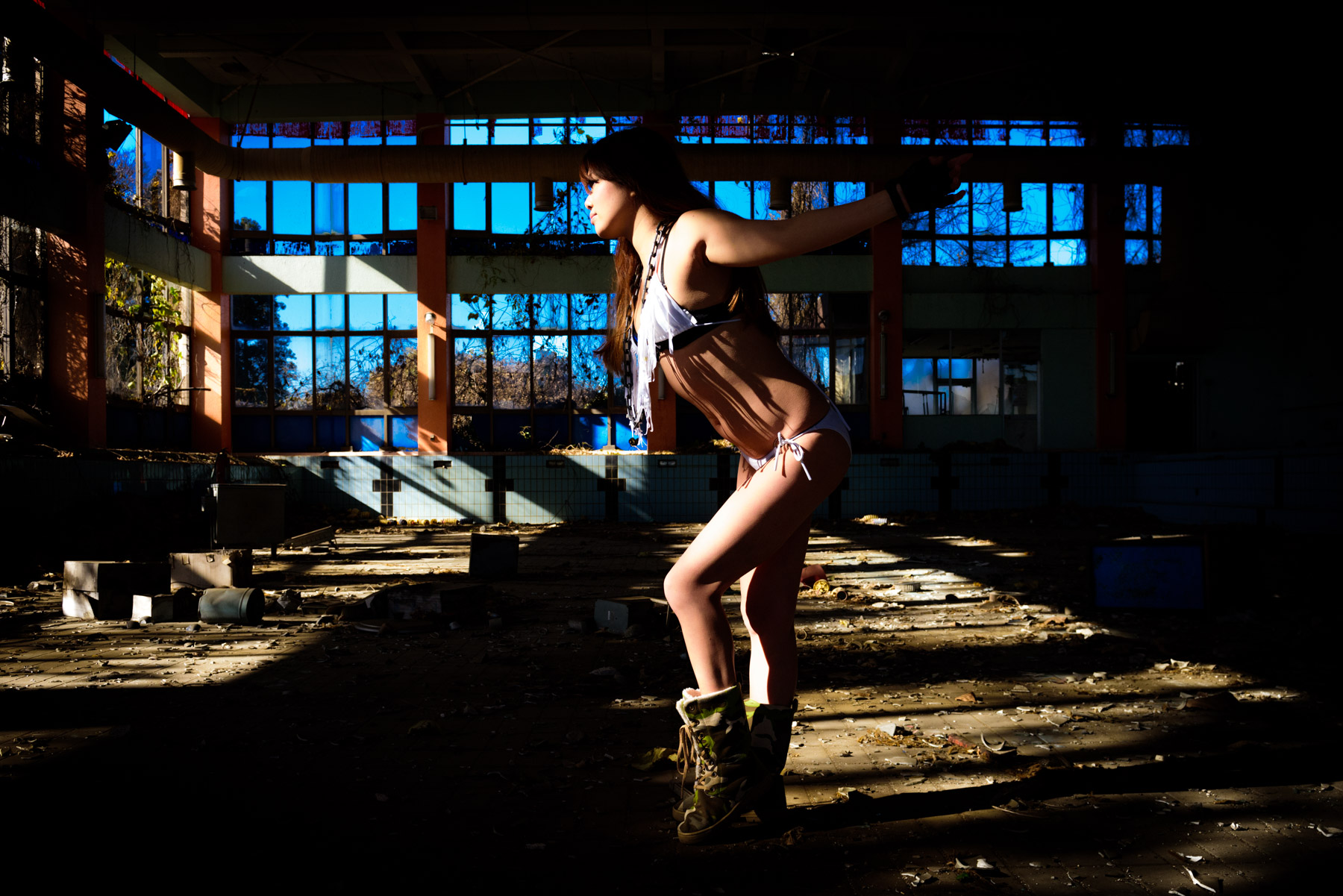 abandoned, haikyo, japan, japanese, kanto, model, people, ruin, swimming-pool, tochigi, urban exploration, urbex