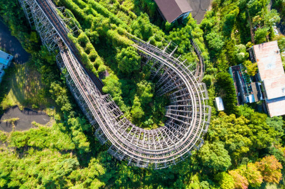 abandoned, amusement-park, attraction-park, drone, haikyo, japan, japanese, kansai, nara, ruin, special, theme-park, urban exploration, urbex