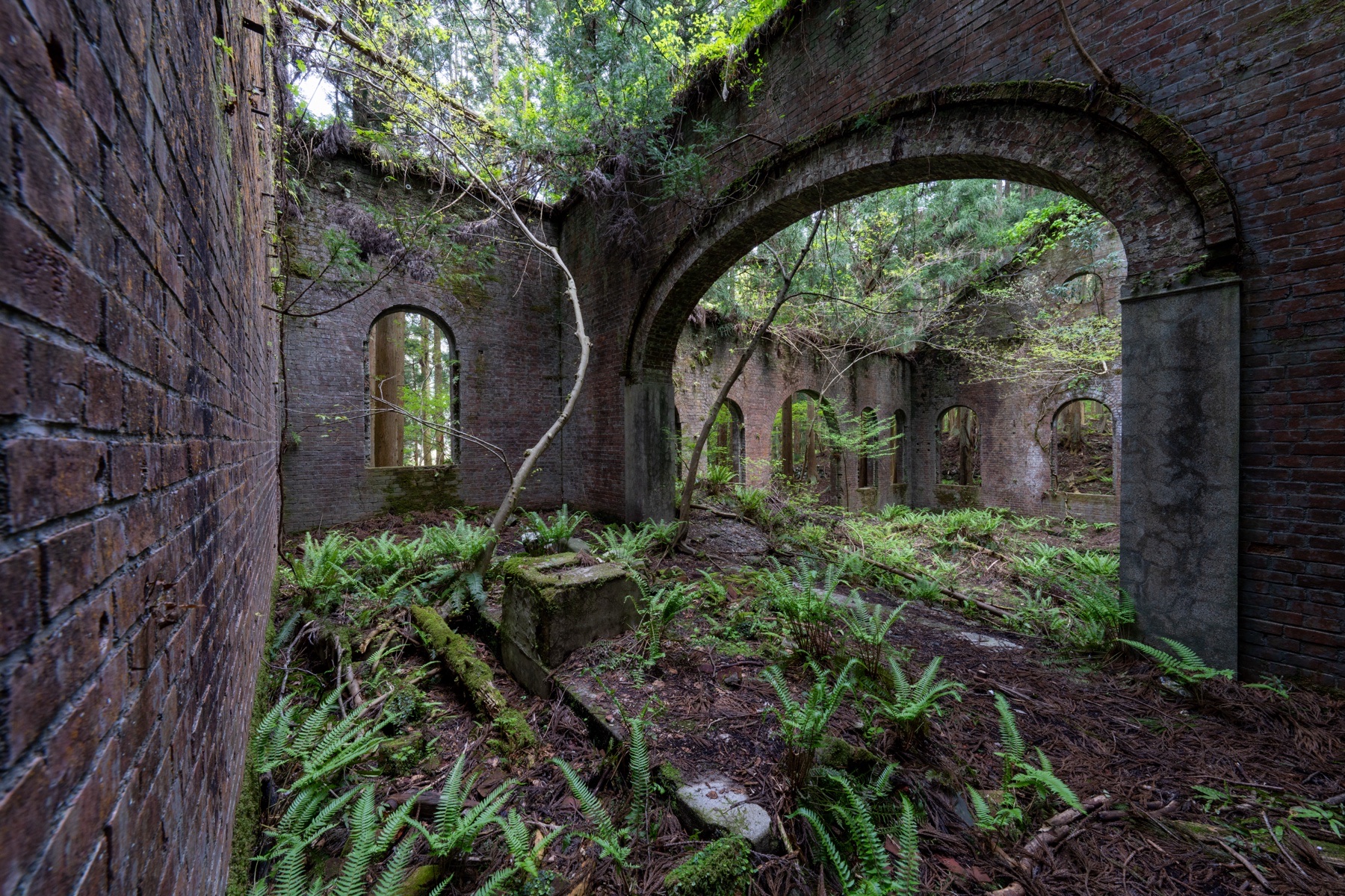 abandoned, brick, factory, haikyo, hydroelectric, japan, japanese, power-plant, ruin, urban exploration, urbex