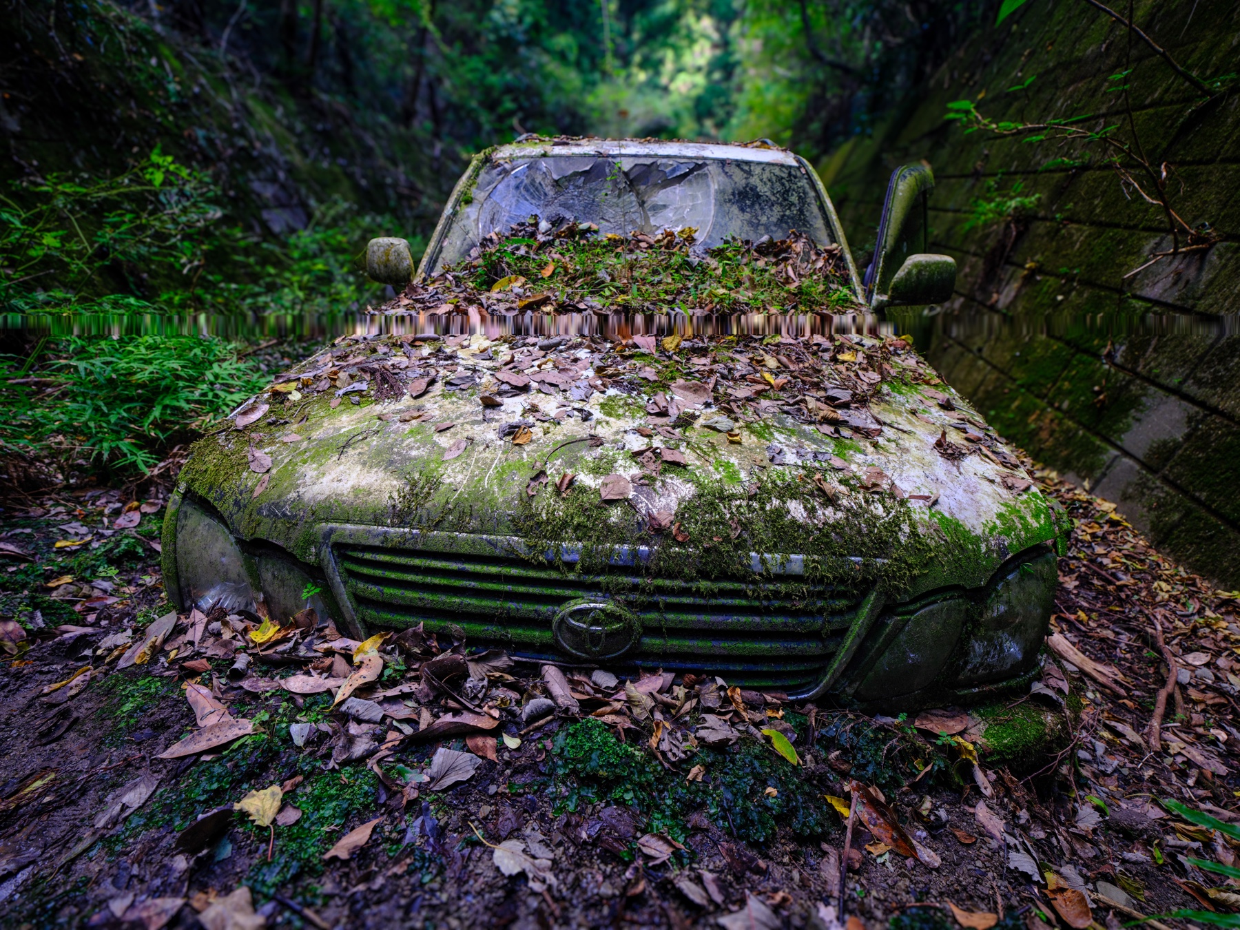 abandoned, car, haikyo, japan, japanese, ruin, urban exploration, urbex, vehicle